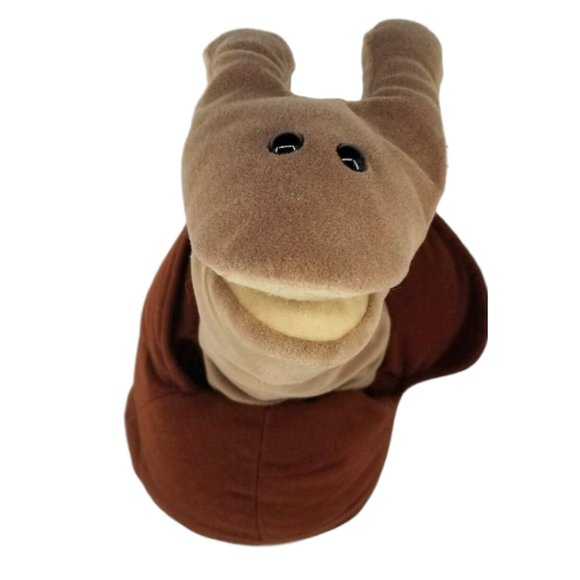 Folkmanis Toys Folkmanis Snail Hand Puppet Plush Brown Full Body